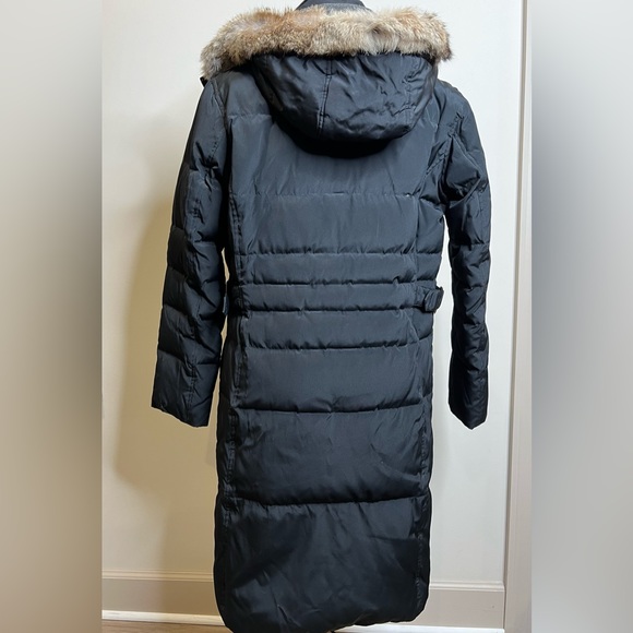 Down & Feather Heavy weight Winter Jacket, Rabbit Fur Trim. Fleece interior XS - Picture 3 of 9